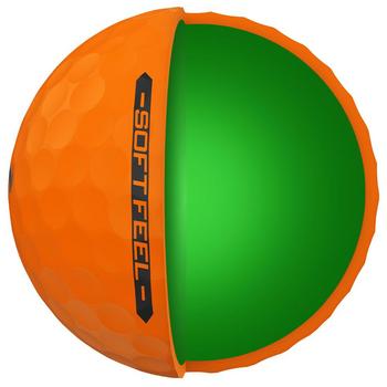 Srixon Soft Feel Brite Golf Balls - Orange - main image