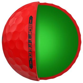 Srixon Soft Feel Brite Golf Balls - Red - main image