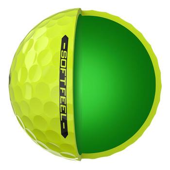 Srixon Soft Feel Golf Balls - Yellow x 3 Dozen Personalised - main image
