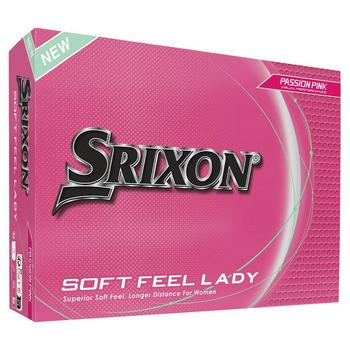 Srixon Soft Feel Ladies Golf Balls - Pink x 3 Dozen Personalised - main image