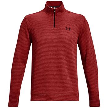 Under Armour Storm Sweater Fleece Zip Golf Top - Stadium Red - main image