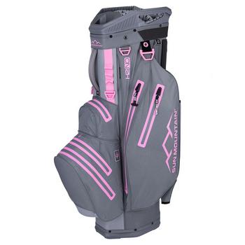Sun Mountain H2NO Lite Golf Cart Bag - Nickel/Cadet/Pink - main image