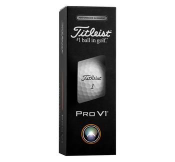 Titleist Pro V1 AIM Performance White Golf Balls - Black - main image