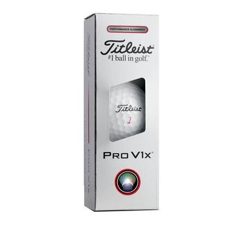 Titleist Pro V1x AIM Performance White Golf Balls - Red - main image