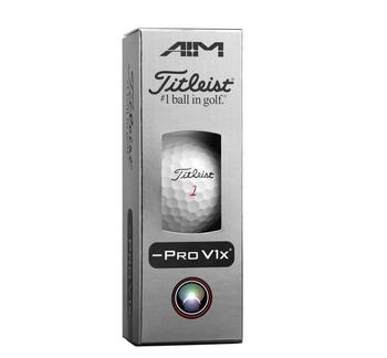 Titleist Pro V1x Left Dash AIM Performance White Golf Balls - Blue - main image