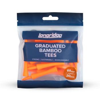 Longridge Bamboo Graduated Tees - Orange 69mm - main image