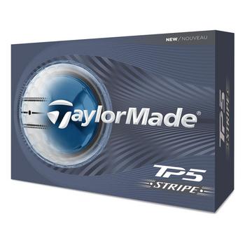 TaylorMade TP5 Stripe Golf Balls - White (4 For 3) - main image