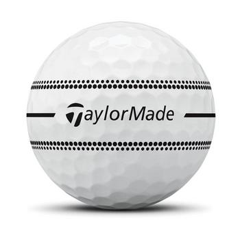 TaylorMade TP5x Stripe Golf Balls - White  - main image