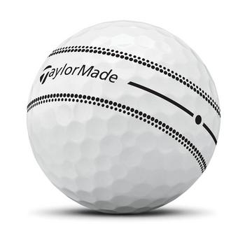 TaylorMade TP5x Stripe Golf Balls - White  - main image