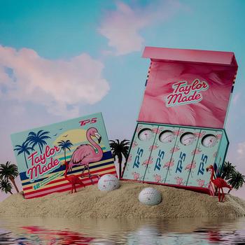 TaylorMade TP5 Pix Limited Edition Golf Balls - Flamingos - main image