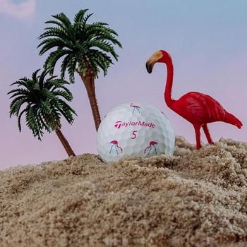 TaylorMade TP5 Pix Limited Edition Golf Balls - Flamingos - main image
