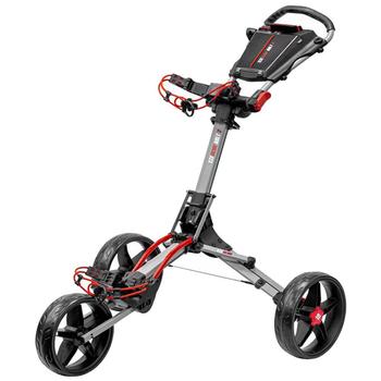 Gold Gear Direct - Longridge Ezeglide Bolt 2 Golf Push Trolley - Grey/Red