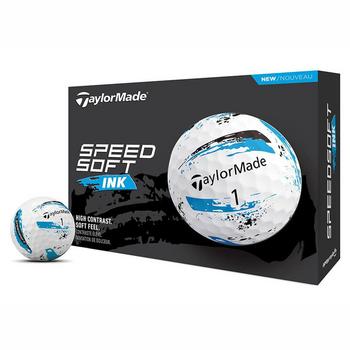 TaylorMade SpeedSoft Ink Golf Balls - Blue - main image