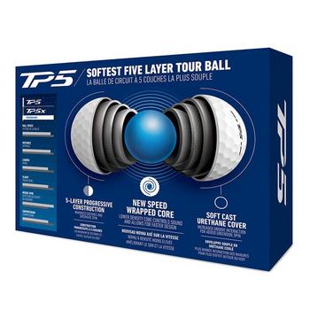 TaylorMade TP5 Golf Balls - White - main image