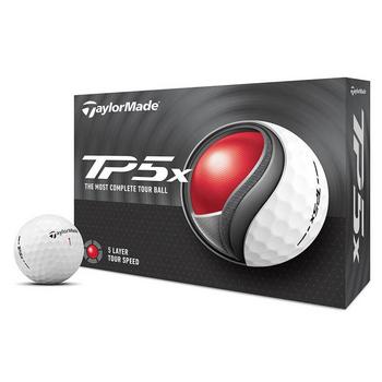 TaylorMade TP5x Golf Balls - White