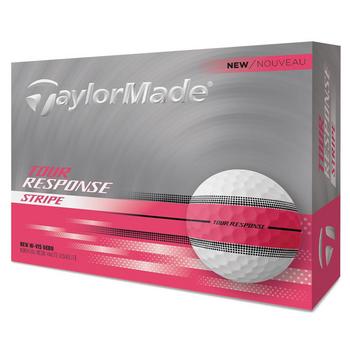 TaylorMade Tour Response Stripe Neon Golf Balls - Pink - main image