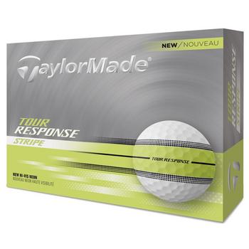 TaylorMade Tour Response Stripe Neon Golf Balls - Yellow - main image