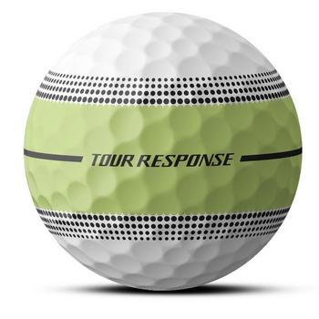 TaylorMade Tour Response Stripe Neon Golf Balls - Yellow - main image