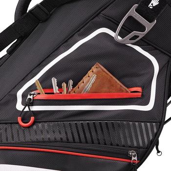 TaylorMade 8.0 Golf Stand Bag - Black/White/Red - main image