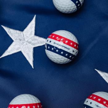 TaylorMade Tour Response Stripe Golf Balls - USA Stars and Stripes - main image