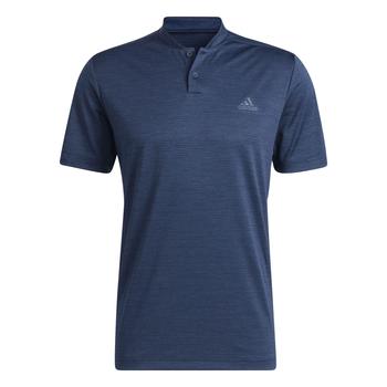 Gold Gear Direct - adidas Textured Stripe Golf Polo - Navy