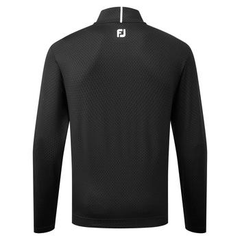 FootJoy Tonal Print Knit Chill Out Golf Sweater - Black - main image