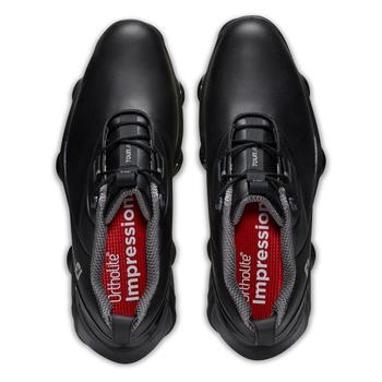 FootJoy Tour Alpha Golf Shoes - Black/Charcoal/Red