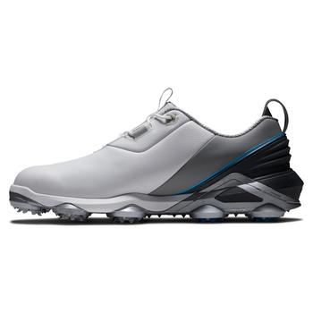 FootJoy Tour Alpha Golf Shoes - White/Grey/Blue - main image