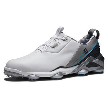 FootJoy Tour Alpha Golf Shoes - White/Grey/Blue - main image