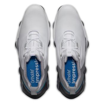 FootJoy Tour Alpha Golf Shoes - White/Grey/Blue - main image
