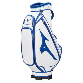 Mizuno Tour Golf Staff Mid Size Golf Cart Bag - White/Blue