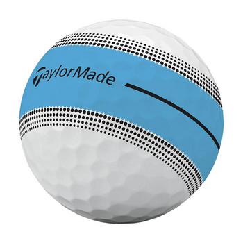 TaylorMade Tour Response Stripe Golf Balls - White/Blue - main image