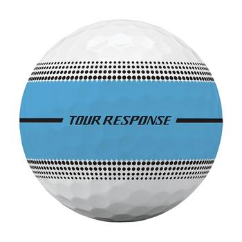 TaylorMade Tour Response Stripe Golf Balls - White/Blue - main image