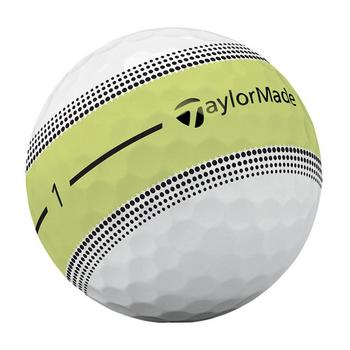 TaylorMade Tour Response Stripe Golf Balls - White/Yellow - main image
