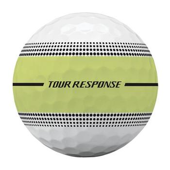 TaylorMade Tour Response Stripe Golf Balls - White/Yellow - main image