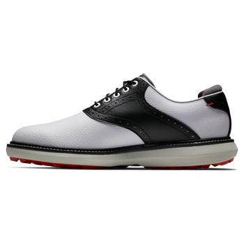 FootJoy Traditions Spikeless Golf Shoe - White/Black/Grey
