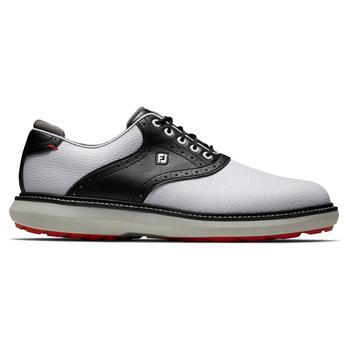 FootJoy Traditions Spikeless Golf Shoe - White/Black/Grey - main image