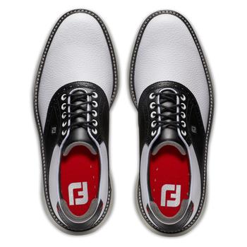 FootJoy Traditions Spikeless Golf Shoe - White/Black/Grey - main image