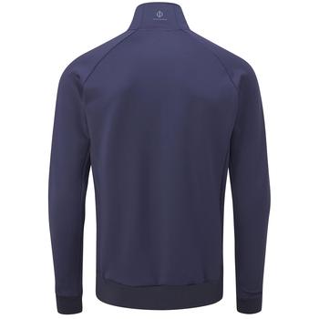 Oscar Jacobson Trent Tour Mid Layer Golf Sweater - Solid Navy - main image