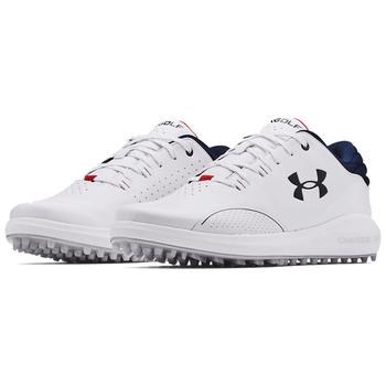 Under Armour UA Draw Sport Spikeless Golf Shoes - White - main image