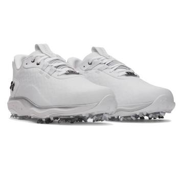 Under Armour UA Drive Pro Clone Golf Shoes - White/White/Gun Metal - main image