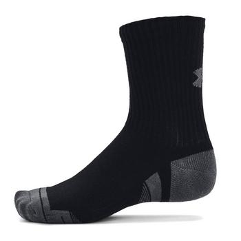 Under Armour Performance Tech Crew Socks 3-Pair Pack - Black - main image