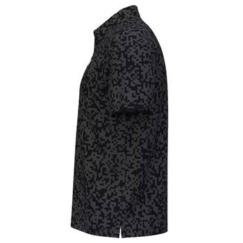 Under Armour Tee To Green Printed Golf Polo Shirt - Black/Castlerock/White - main image
