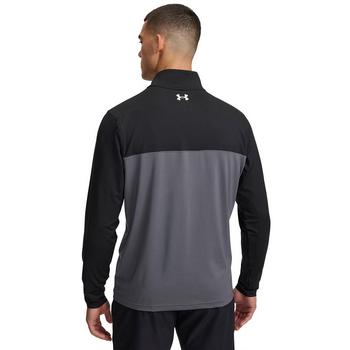 Under Armour Tee to Green Mens Quarter Zip Top - Black/Castlerock/White - main image