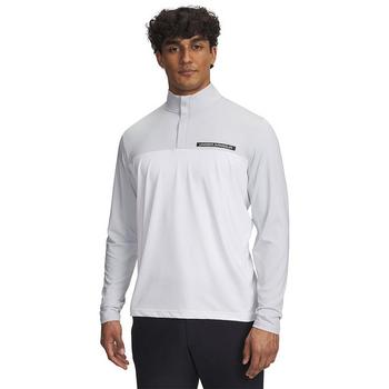Under Armour Tee to Green Mens Quarter Zip Top - Halo Gray/White/Black - main image