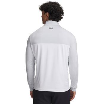Under Armour Tee to Green Mens Quarter Zip Top - Halo Gray/White/Black - main image