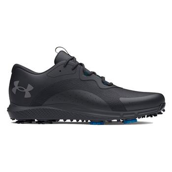 Under Armour UA Charged Draw 2 Wide Mens Golf Shoes - Black - main image