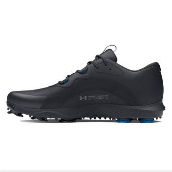 Under Armour UA Charged Draw 2 Wide Mens Golf Shoes - Black - main image