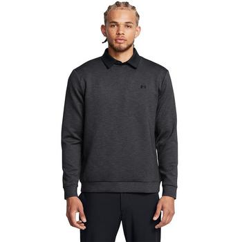 Under Armour UA Drive Midlayer Crew Golf Sweater - Black/Anthracite/Black - main image