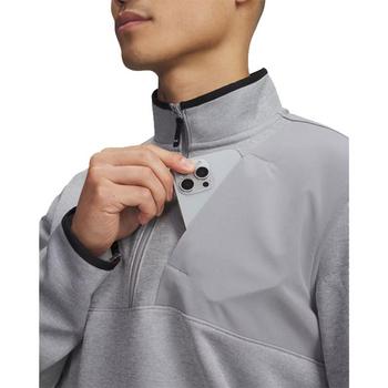 Under Armour UA Drive Midlayer SweaterFleece Golf Top - Steel/Mod Gray/Steel - main image